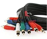 Cmple 25 feet Component Video Audio Cable 5-RCA HDTV Gold