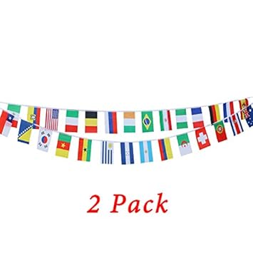 32 Countries Flags National Country World Cup Top 32 String Flag
