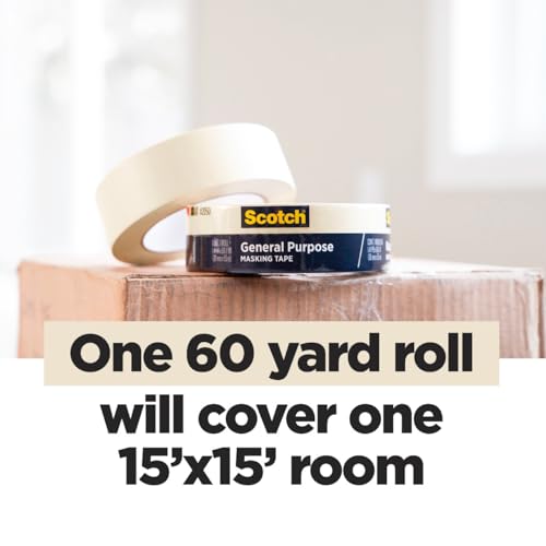 Scotch Greener Masking Tape, 0.94 in x 60 Yard, 2050, 1 roll