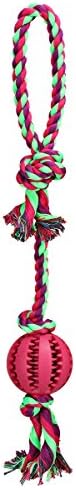 TAILMATE Dog Rope Chew Toys with Ball for Tug of War with Your Small Medium and Large Size Puppy