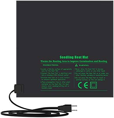 Seedling Heat Mat Heating Mat Hydroponic Heating Pad Waterproof for Seed Germination, Cloning and Plant Propagation (M)