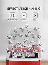 Silonn Ice Makers Countertop 9 Bullet Ice Cubes