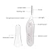 Heated Eyelash Curler with Comb Design LED Light, Electric Eyelash Curler (White)