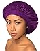 BT Luxury Wide Band Satin Bonnet Cap Purple