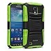 i-Blason Prime Series for Samsung Galaxy S4 Active i9295 Water Resistant Dual Layer Holster Case with Kickstand and Locking Belt Swivel Clip (Green)