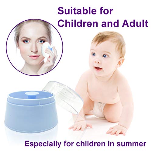 BPA Free Baby Powder Puff Box, Large 2.8" Fluffy Body AfterBath Powder