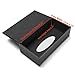Sumnacon Tissue Box Cover Rectangle Leather Tissue Box Stylish Tissue Box Holder with Magnetic Bottom, Decorative PU Tissue Cover for Bathroom Living Room Bedroom Table Desk Home Office Car, Black
