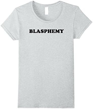 Womens BLASPHEMY Tee Shirt Medium Heather Grey
