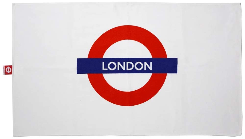 London Underground Cotton Tea Towel with"London" logo 740mm x 430mm(gwc)