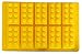 Jollylife Yellow Building Brick & Blue & Green Multi-size Minifigure Silicone Ice Tray Candy Mold Set (Blue/Green/Yellow, 1)