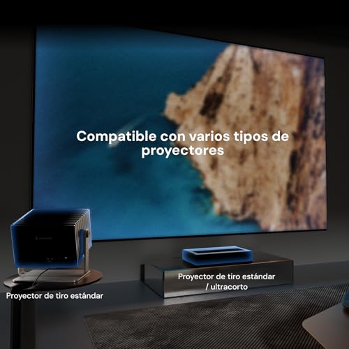 Valerion 120-inch Fixed Frame Projector Screen, 1.3dB Gain, 80% Picture Quality Enhancement, 4K/8K Ultra HD, 3D Compatible, Works with Long Throw, Short Throw & Ultra Short Throw Projectors