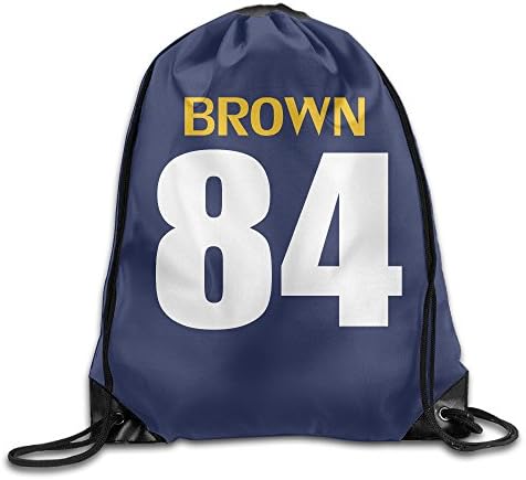 RCINC Custom #84 Brown Football Player Cinch Pack White