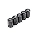 TK-KLZ 5Pcs Chrome Car Tires Valve Stem Caps for Land Rover Range Rover Sport Evoque Discovery Freelander Defender LXV Decorative Accessories