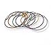 Drhob 10PCS Stainless Steel Wire Keychain Cable Key Luggage tag rope Ring for Outdoor Hiking