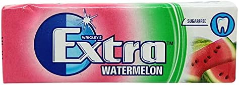 ‎Wrigley's Extra Sugarfree Watermelon Chewing Gum, 14 g, Multicolour ...