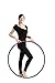 Fit Pop - Professional Weighted Hula Hoop for Fitness, 6-segmented, Workout for Adults and Kids, Exercise, Weight Loss and Perfect Body. Lightweight Metal Construction ABS Foam Padded