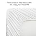 WEEKENDER 200 Thread Count Hotel Fitted Sheet-Cotton Rich Blend-White-Twin