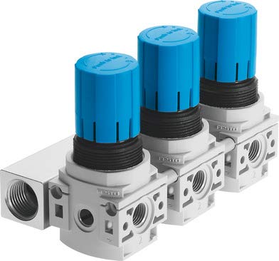 Festo 540041 Model LRB-1/4-DB-7-O-K3-MINI Pressure Regulating Valve Manifold