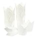 Juvale 100-Pack White Tulip Cupcake Liners for Wedding, Birthday Party, Parchment Paper Baking Cups & Muffin Wrappers for Baby Showers, Tea Party Decorations (2.2x3.15 in) - Cupcake Paper Tulip Liners