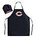 Pro Specialties Group mens Chef Hat and Set NFL Apron, Team Color, One Size US