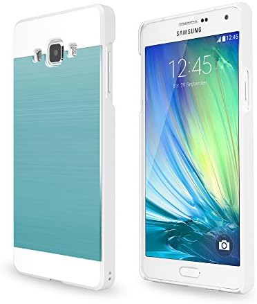 Galaxy A7 Case, Slim fit, Ino metal [Aluminum cover] for Samsung Galaxy A7, Motomo Super Slim case, Metal Case (Aqua Blue)
