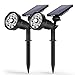 Aootek New 3rd Generation Motion Sensor Solar Spotlight 8 LED Adjustable 3-in-1 Lighting Auto On/Off Waterproof Outdoor Landscape Lighting Security for Outside Patio Yard Garden Driveway