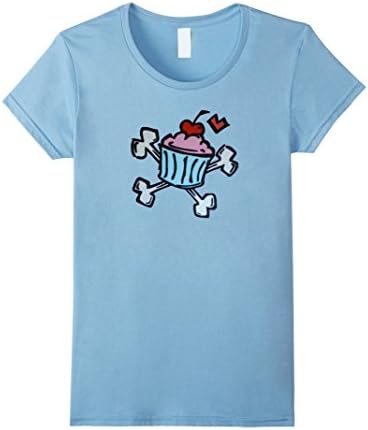 Women's Cupcakes Logo T Shirt Small Baby Blue