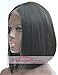 Short Human Hair Wig Middle Part Bob Wigs Brazilian Silky Straight Best Remy Hair Lace Front Wig For Black Women 150 Density 12 inches Natural Color