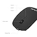 UHURU Wireless Mouse Portable Rechargeable and Silent Click with 3 DPI for Notebook, Pc, MAC Laptop Computer - New & Improved Version [Black]