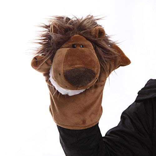 5Piece Set Animal Hand Puppets with Open Movable Mouth/Zoo, Safari