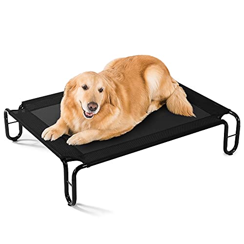 HIPIPET Elevated Dog Bed 30"x24"x6" Raised Dog Bed Breathable Durable