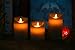 Kitch Aroma Set of 3 Assorted Grey/Brown/Black flameless Candles 3 x 4/5/6inch Battery Operated LED Pillar Candles with Moving Flame for Halloween Thanksgiving Christmas Home Decor