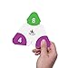 Star Right Math Triangle Flash Cards, Multiplication and Division Facts 0-12, Double-Sided, 2 Write and Wipe Cards Included, 2 Erasable Markers, for Ages 8 & Up
