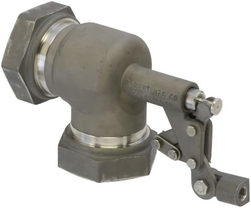 R1381 Series Bob 316 Stainless Steel Float Valve Assembly with Stem, PTFE Disc and Viton Cup, 2" NPT Female Inlet x 2" NPT Female Outlet, 100 psi Pressure