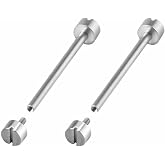 Ewatchparts 2 Pcs 16,18,20,22,24,26,28,30mm Tube &amp; Screw Pin Compatible With Invicta Watch Band Strap Stainless Steel