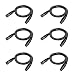 3.2 ft Flexible DMX Cable, JLPOW Gold-Plated 3 Pin Male to Female XLR Cable DMX Wire, Best for DJ Stage Light Moving Head Par Lights (6 Pack)