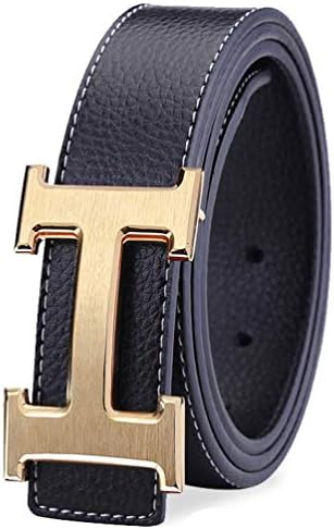GoblinKingdom Men's Business Casual Leather Belt with Pin Buckle