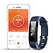 Fitness Tracker Heart Rate Monitor Gemeita Sport Smart Wristband IP67 Waterproof Wearable Activity Tracker with Steps&Calorie Burned and Distance Counter Sleep Monitor Pedometer (blue)