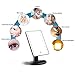 NEWQIBEAUTY Lighted Makeup Mirror with 16 LED Lights,Removeable 10x Magnification Spot Mirror,180 Degree Adjustable Rotation,Touch Screen Lighted Vanity Mirror