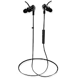 MaxWave Wireless Bluetooth Earbuds With Premium High Bass Sound, aptX for CD Quality Audio, Noise Cancellation and Voice Guidance - Comfortable, Lightweight and Easy to Use with all your Bluetooth Enabled Mobile Phones, Tablets and Computers (Black)