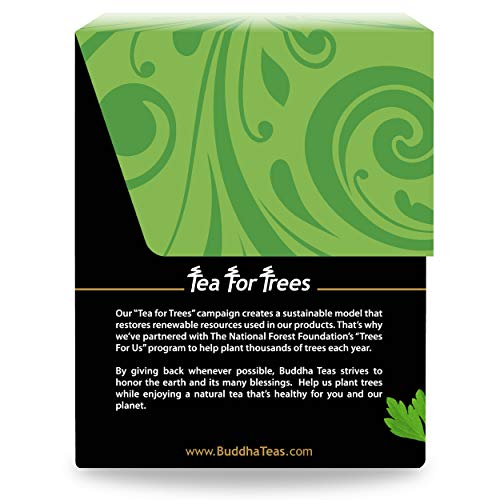 Buddha Teas - Organic Parsley Leaf Tea - Herbal Tea - For Health & Wellbeing - With Antioxidants & Minerals - Clean Ingredients - Caffeine Free - OU Kosher & Non-GMO - 18 Tea Bags (Pack of 1)