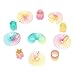 50 Assorted Miniature Coil Rainbow Spring Toy - Multiple Shapes - Perfect Size for Kids - Bright Colors and Durable Designs - Awesome As Birthday Party Favors, Pinata Fillers, and Stocking Stuffers
