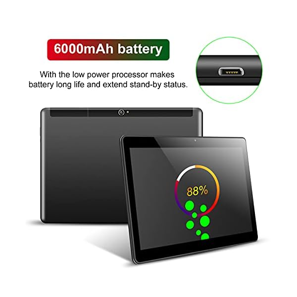 Padgene 10.1 Inch Google Android Tablet, Android 8.1 Phablet Tablet Quad Core Pad with Dual Camera, 2GB Ram 32GB ROM…