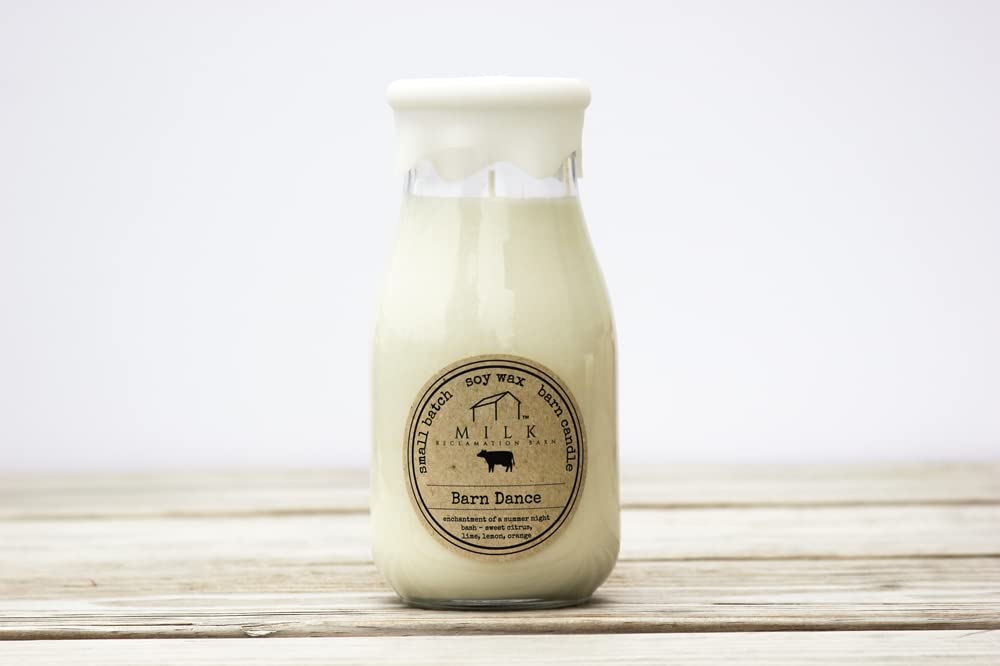 Photo 1 of Milk Reclamation Barn Bottle Candle Mountain Honey, 12.5 Ounce, Home, Home Décor