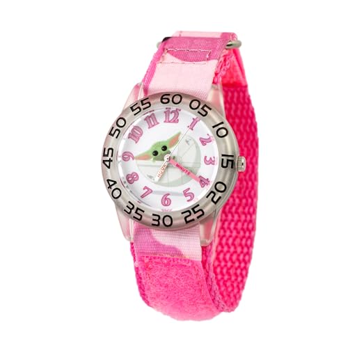 STAR WARS Kids' Plastic Time Teacher Watch, Analog Quartz Nylon Strap Watch