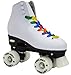 Epic Skates Epic Allure Light-Up Quad Roller Skates, White, Ladies 8
