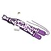 CLOUDMUSIC Purple Ukulele Strap Floral Ukulele Strap with Strap Button (Butterfly Purple)