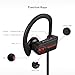 Wireless Bluetooth Headphones, Mesuvida IPX7 Waterproof Best Playing Earphones Sweatproof with Microphone HD Stereo Cordless Ear Earbuds for Gym Running 9 Hour Sport Time Noise Cancelling Headsets