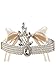 Vijiv Vintage 1920s Flapper Headband Gatsby 20s Headpiece Inspired Accessories