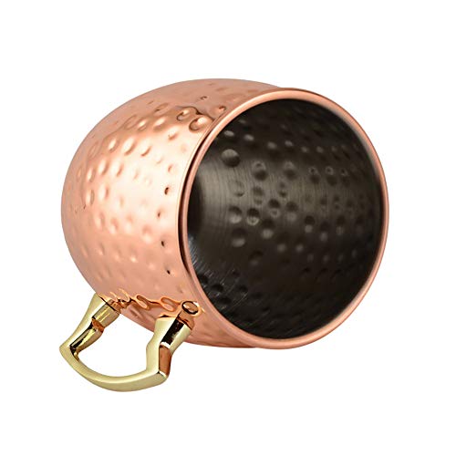 MOTZU 4 Pack 500ml Moscow Mule Becher Roségold,Bierkrüge Bierkrug Likör Cocktailglas Kalte Getränketasse,Kupferbecher… – Bild 5